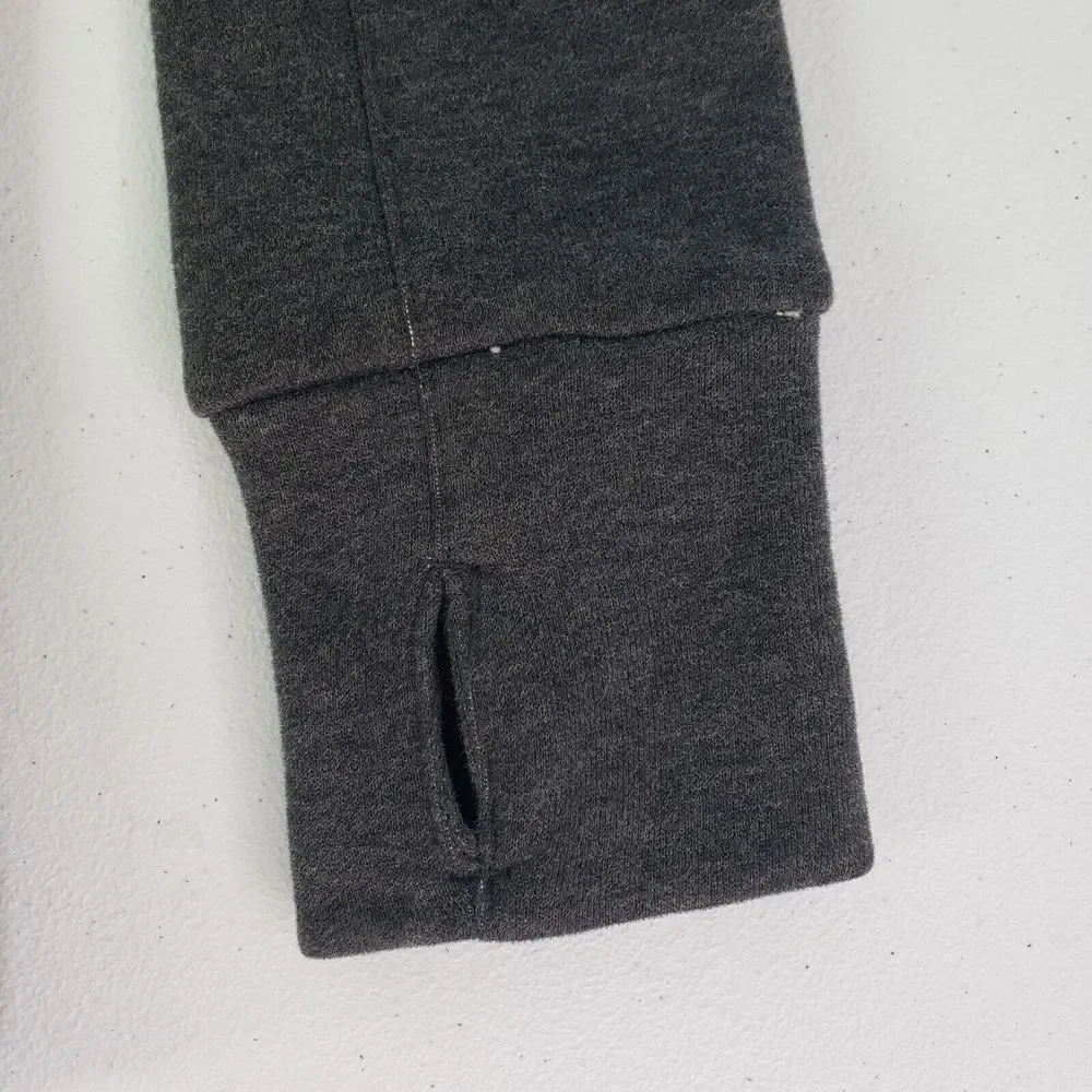 Puma Women's XS Gray Collar Full Zip Pockets Thumbhole Fleece Fitted Cozy Jacket - Picture 11 of 14